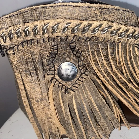 Naughty Monkey Brown Fringe Sandals 10 - Picture 9 of 16